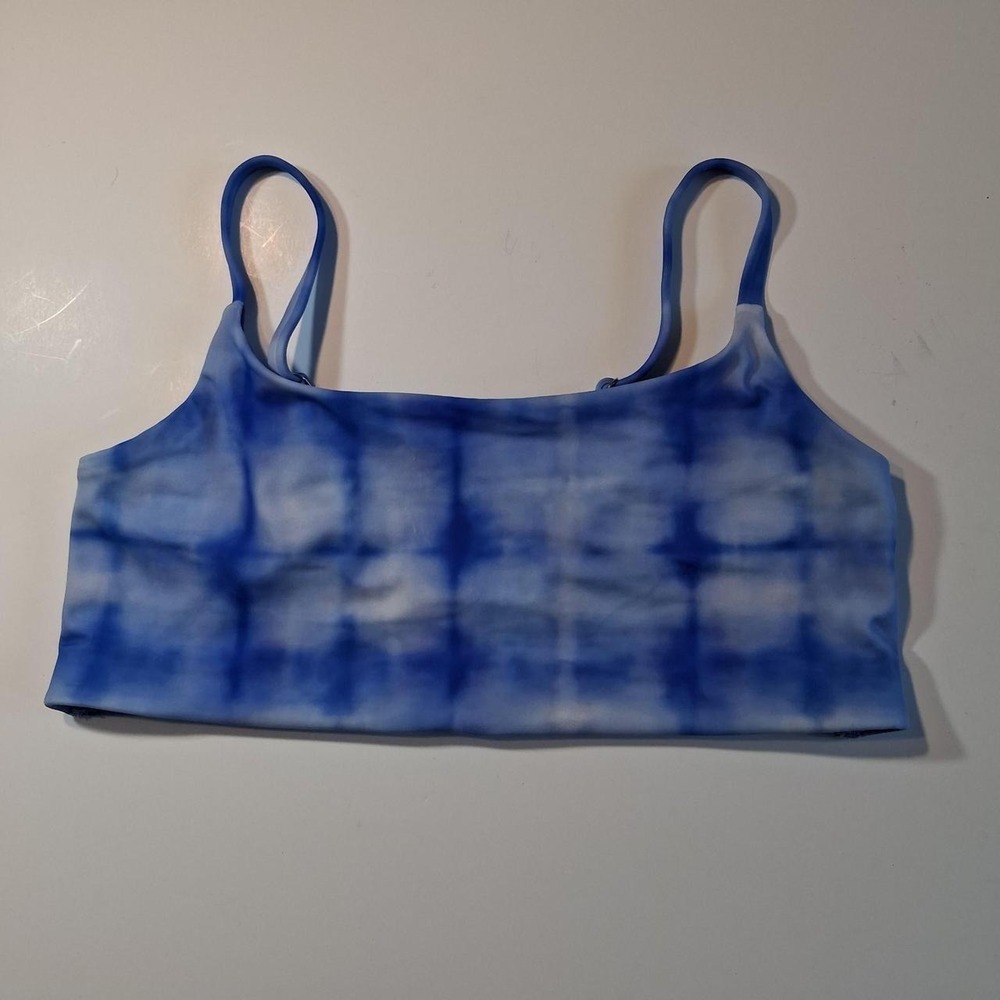 Womens Athleta blue tie-dye sports‎ bra activewear sportswear gym athletic wear